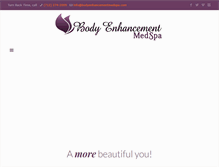 Tablet Screenshot of bodyenhancementmedspa.com